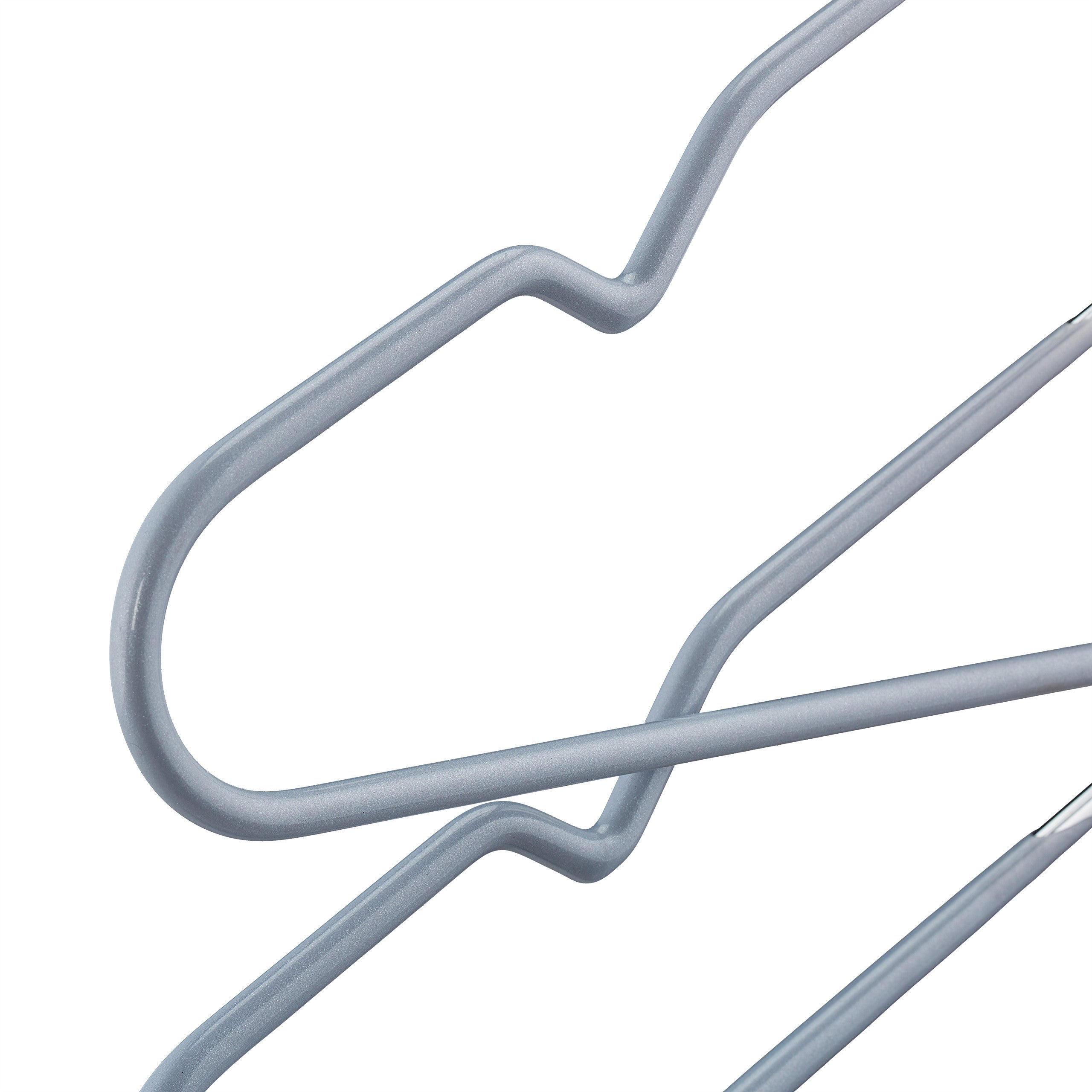 3x cintres multiples, peu encombrant, 4 pour chemises avec traverse pour pantalon, en bois et métal, antidérapant - 8