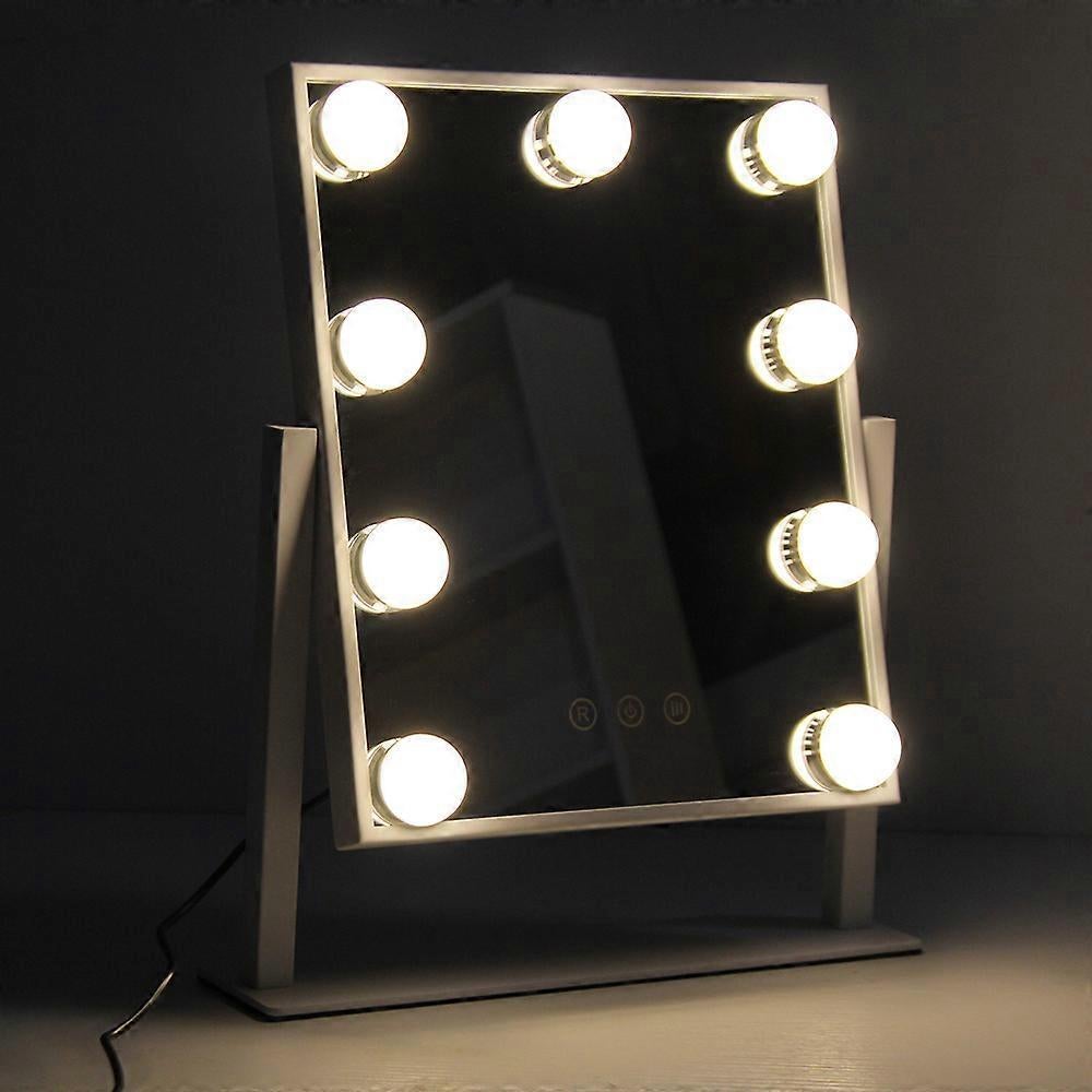 Kit d'éclairage miroir avec 14 ampoules pour coiffeuse, miroir LED Hollywood à intensité variable, éclairage de coiffeuse USB avec interrupteur - 4