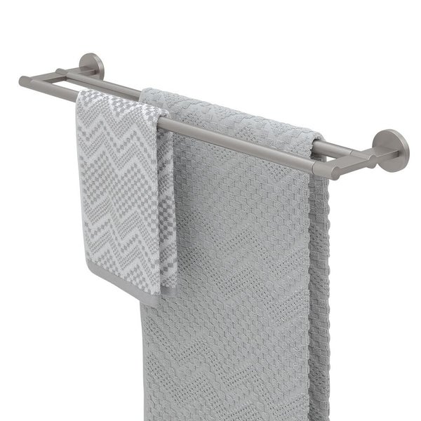 Tiger Dock Porte-Serviettes Double Acier Inox Brossé – Élégant Et Pratique Pour Salle De Bain Moderne