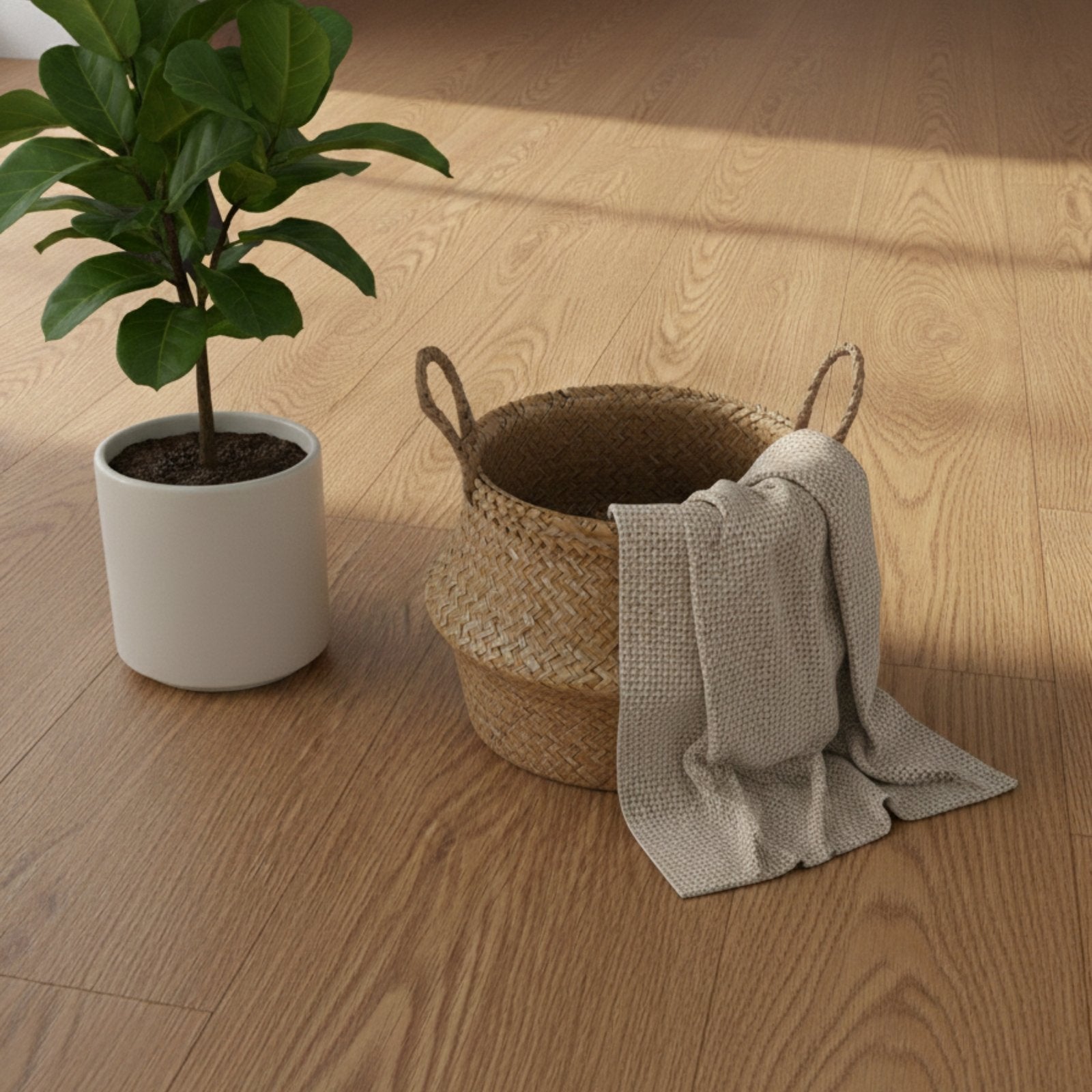 Suelo vinílico SPC clic Extrem 5 mm efecto madera Roble Dorado ISOVEX (2,21 m²) - 3
