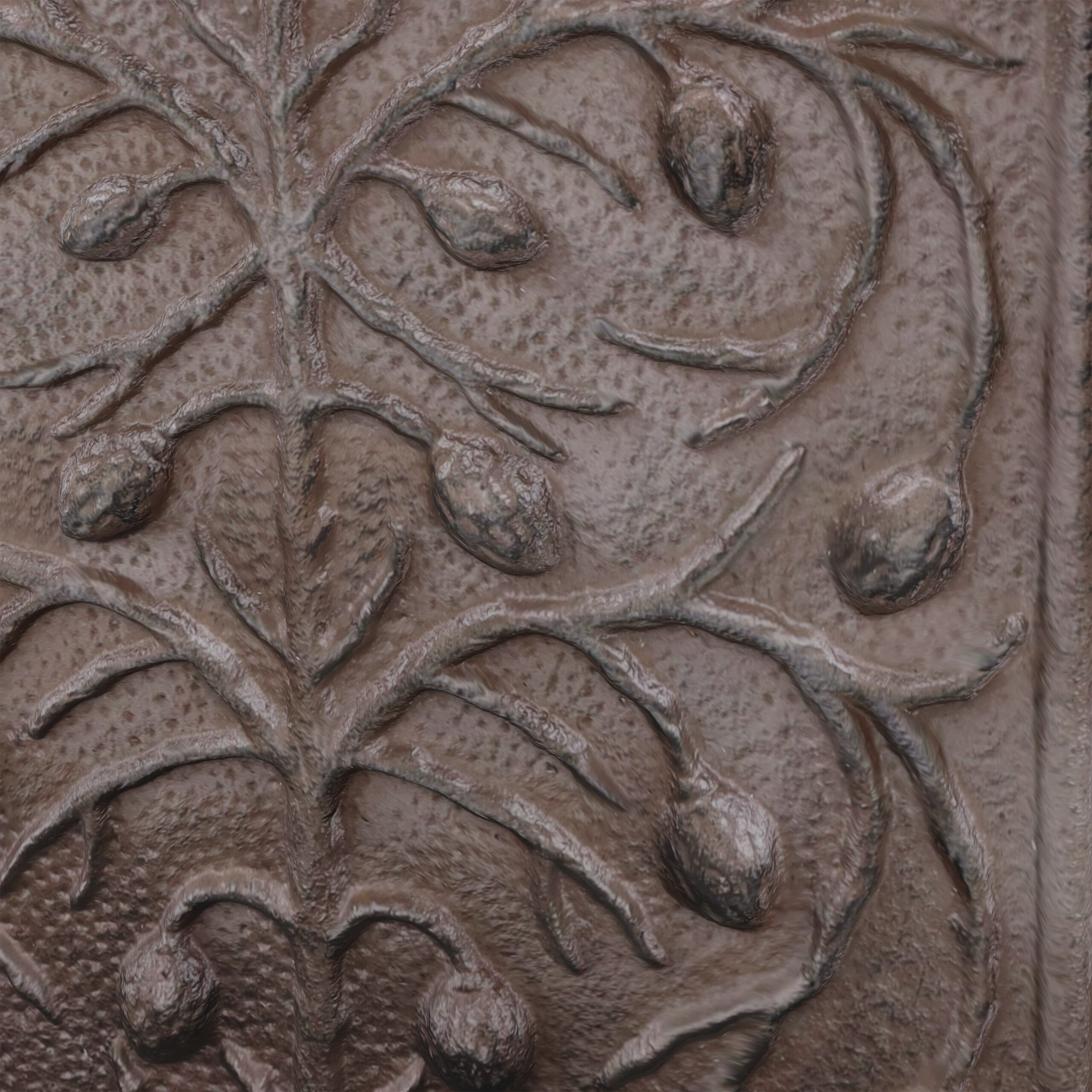 Fontaine extérieure de jardin, robinet, fonte de fer, design antique, H x L x P : 40 x 24 x 15 cm, marron, Relaxdays - 5