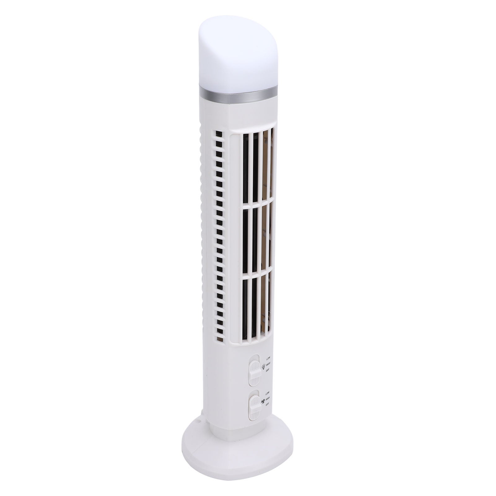 Sans pales Tower ventilateur portable vitesse réglable espace économie USB bureau sans pales ventilateur avec lumière pour maison chambre bureau blanc - 7