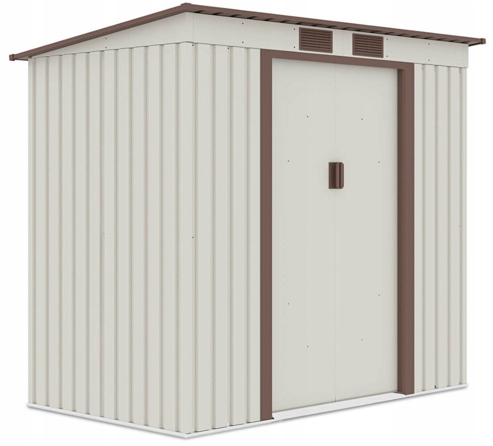 Domek Ogrodowy Narzędziowy na Narzędzia Szopa OREGON 201x121cm Metalowy 1 szt