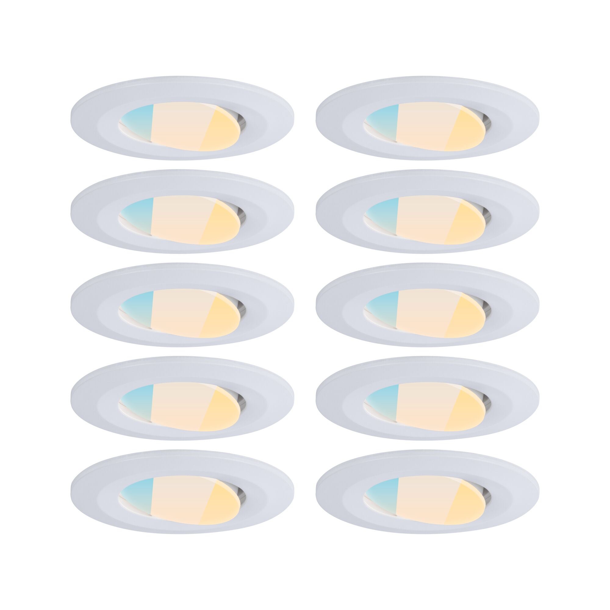 Spot encastré LED Calla Kit de 10 IP65 rond 90 mm 30° 10x5W 10x430lm 230V White Switch Blanc dépoli - 2