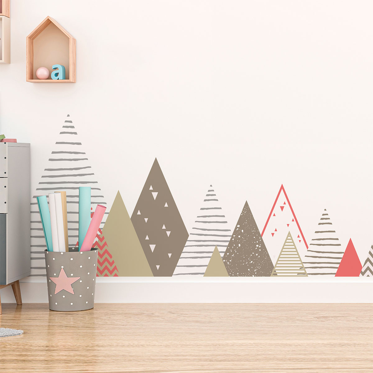 Adesivo bambino di montagna scandinavo ervika - Sticker adesivo - adesivi murali - 90x155cm - 4