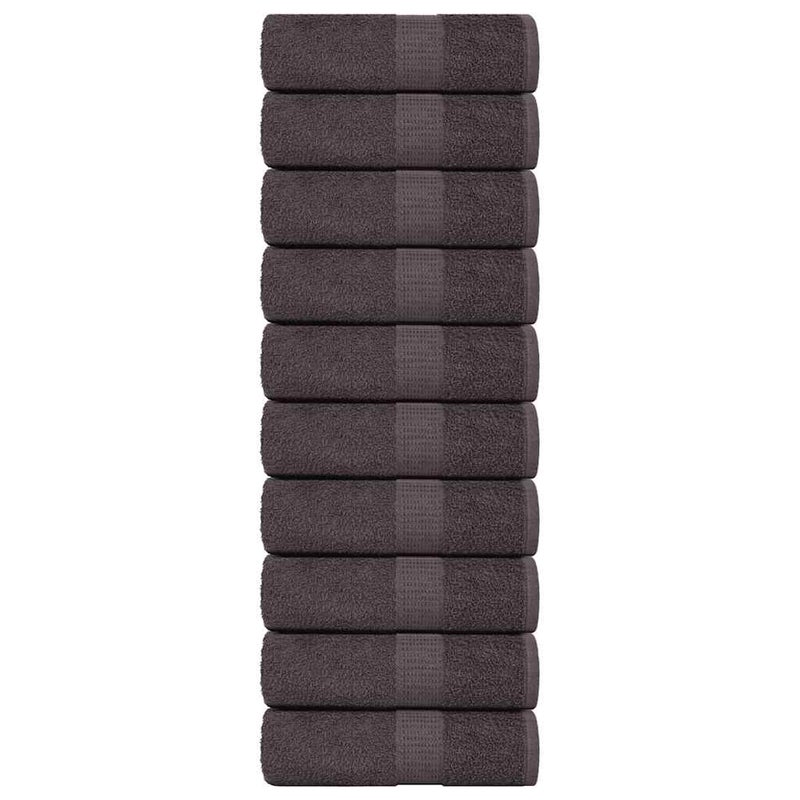 Ręczniki dla gości, FROGN, 10 szt., antracyt, 30x50 cm, 360 g/m² vidaXL