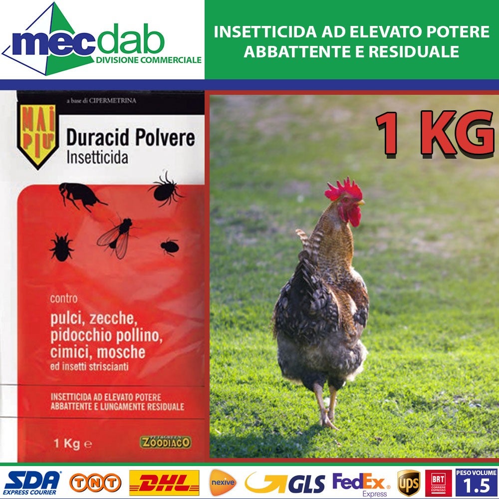 Vebi Duracid Insetticida In Polvere 1kg – Per Formiche, Blatte, Pulci, Cimici, Zecche – Uso Interno/Esterno - 3