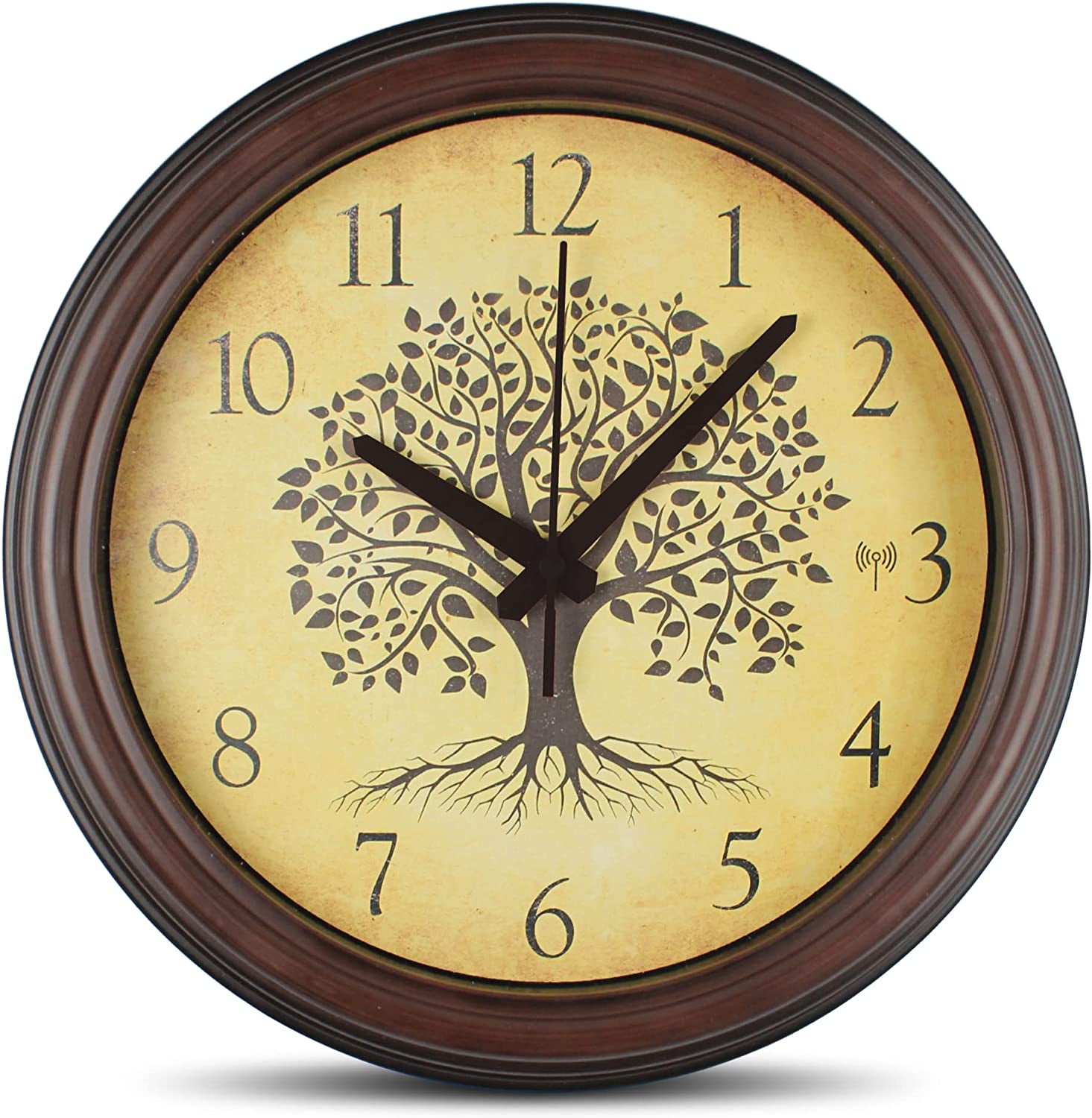 Orologio Da Parete A Forma Di Anatra Volante In Legno - Vintage, Silenzioso, A Batteria (AA Non Inclusa), 25x25 Cm, Perfetto Per Camera Da Letto