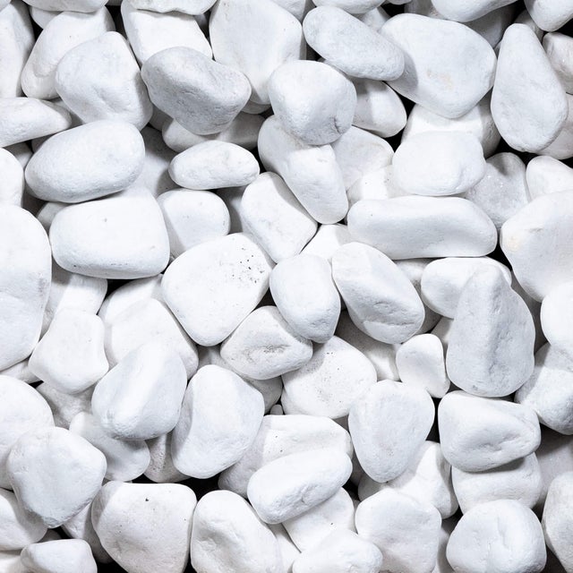 Galet Blanc Pur 40-60 mm - Lot de 5 sacs de 20 kg (1 m²) - RO'MA NATURE