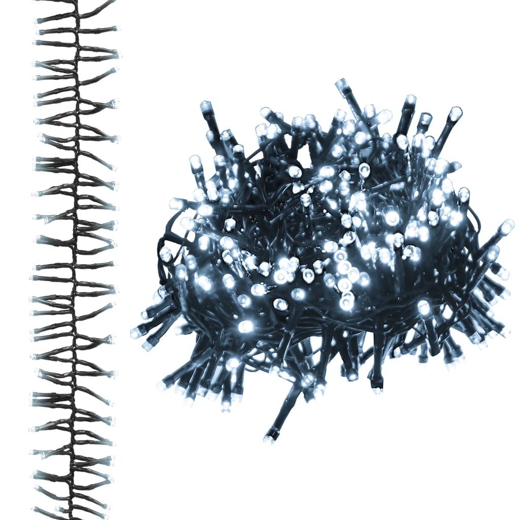 Maison Exclusive - Gruppo Stringa LED con 1000 Luci LED Bianco Freddo 11 m in PVC - 2