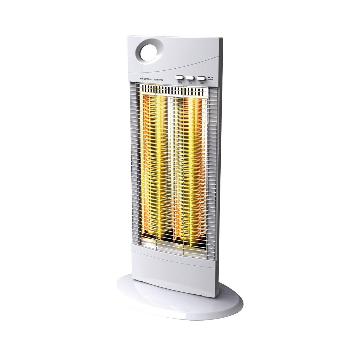 Stufetta Al Carbonio SOLAR TAVOLO EFFE – 230W, 400/800W, Diametro 36 Cm, Altezza 50 Cm, Termostato