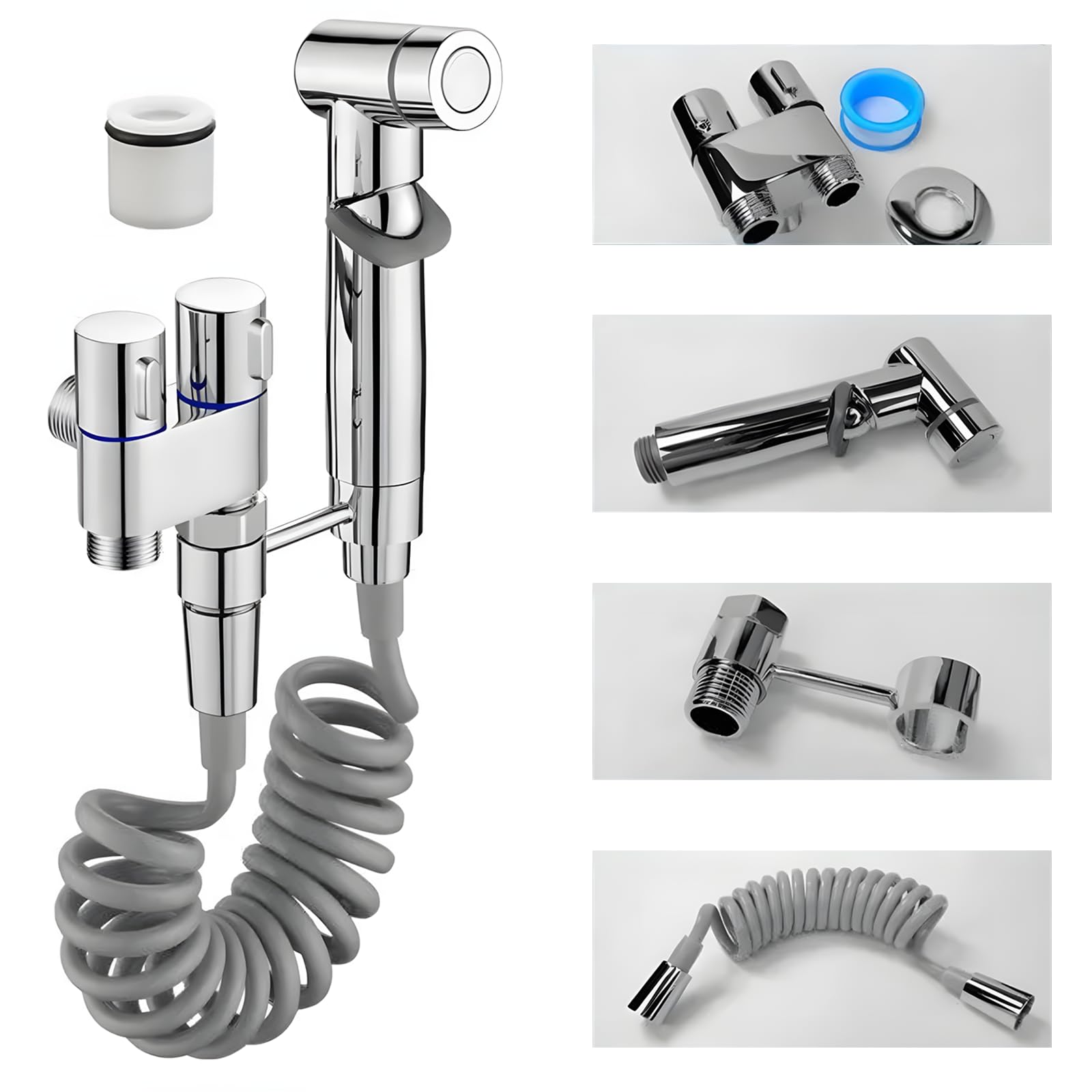 Doccetta Bidet Portatile In ABS Per WC – Spray Igienico Fai Da Te Per Pannolini E Animali