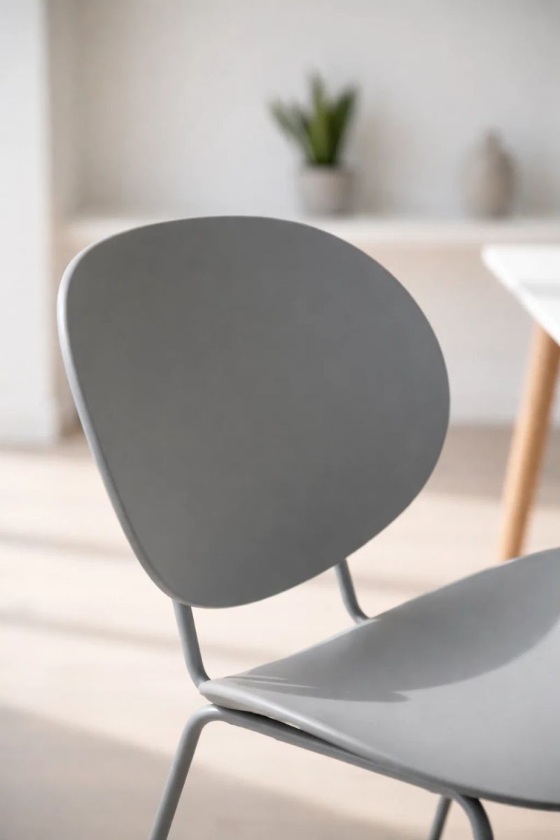Silla Comedor Mima Gris Oscuro | Regalos Miguel – Estilo Nórdico, Asiento De Polipiel Y Patas De Haya