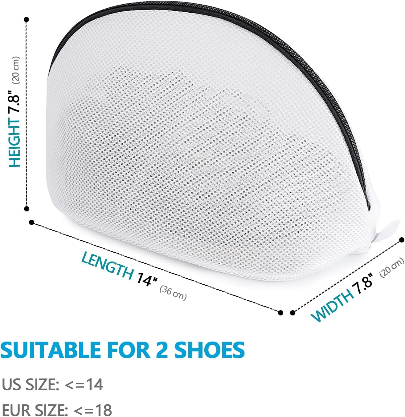 ATDDO Sacchetto Scarpe Lavatrice Ibottito 2 Pcs, Alta Protezione Proteggi Reggiseno per