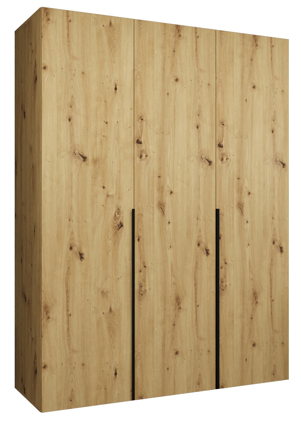 Szafa uchylna otwierana Alicante 1 150 x 52 x 202 cm artisan + u. czarny Abiks Meble