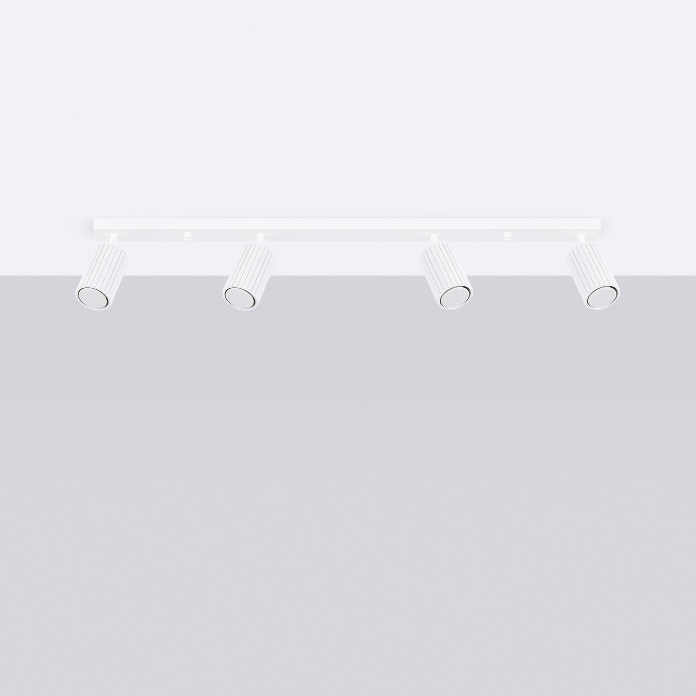 Plafon GLOOW 4L biały LED 4000K - 81x6.5x16.5cm Sollux