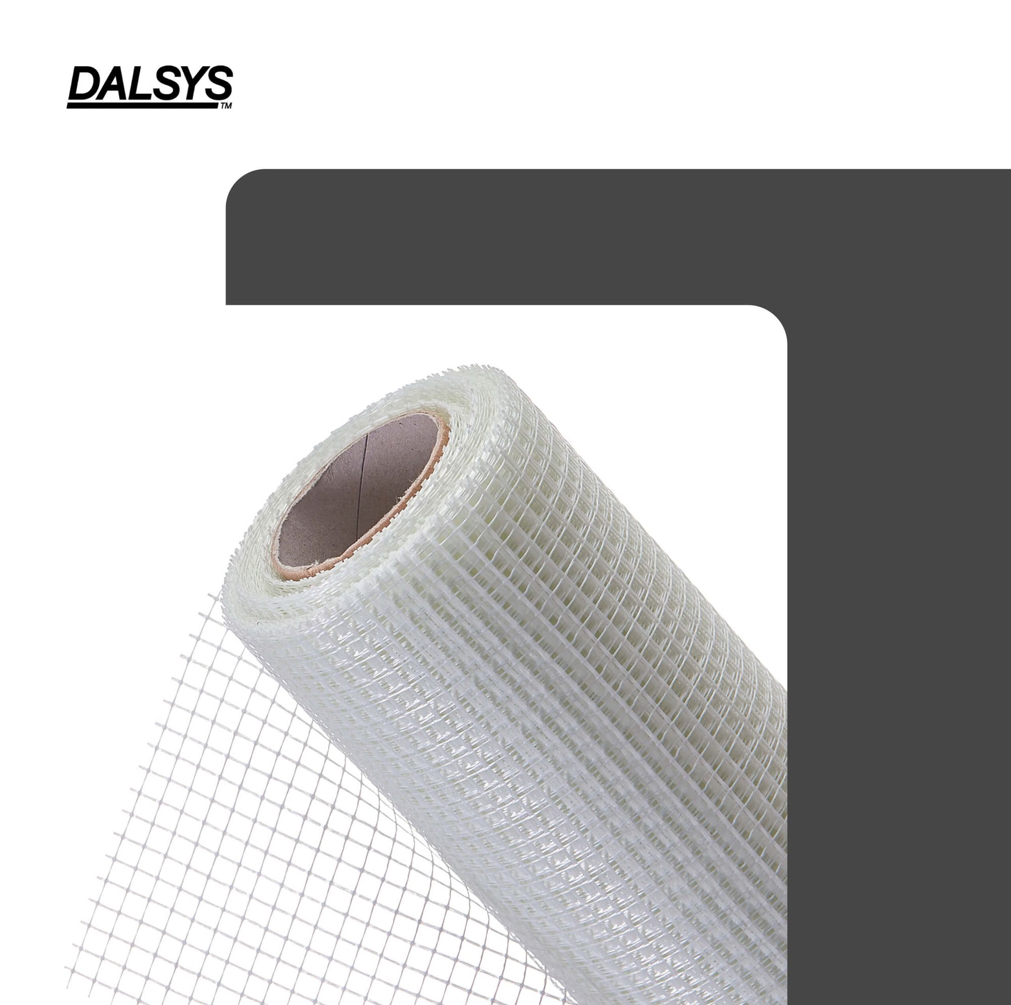 Treillis d'armature en fibre de verre 75 g/m² 5x5 mm 10 m² (10x1 m) pour enduit intérieur et isolation, Dalsys - 3