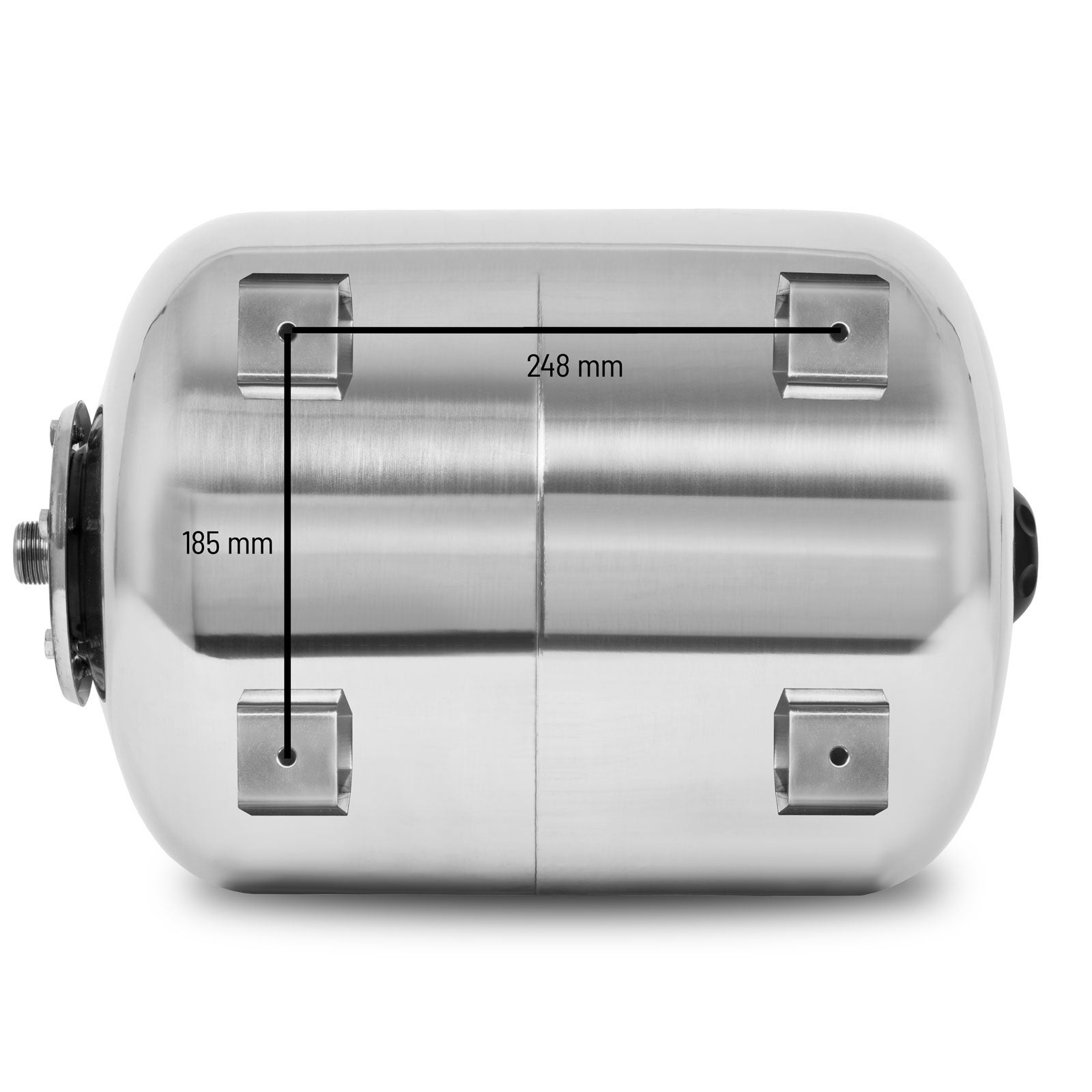 EBERTH Depósito con vejiga a presión 50 l, 6 bar, grupo de sobrepresión, cuba, conexión de 1