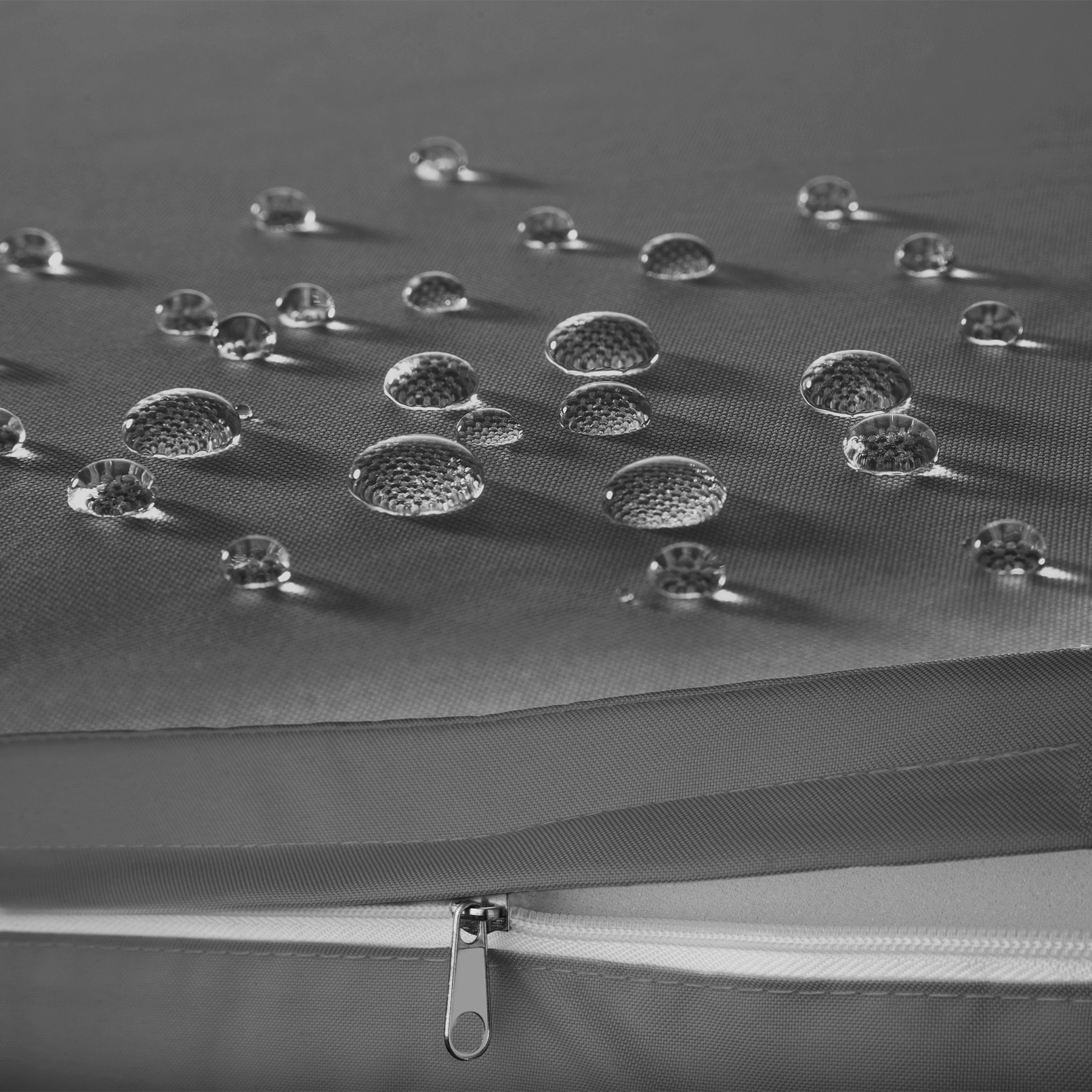 Salon de jardin en résine tressée et aluminium 4 places avec plateau en verre de sécurité sans montage TECTAKE - 7