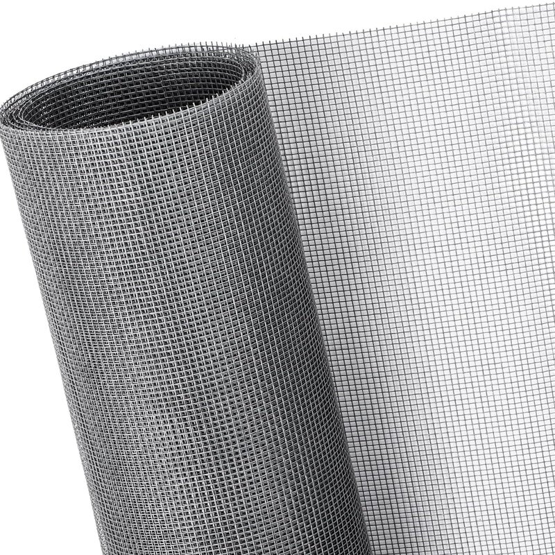 Moskitiera okienna z włókna szklanego – Moskitiera zamienna do okien i drzwi – Do przycięcia – Szara – 150 cm x 270 cm