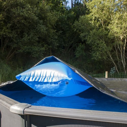 Cuscino gonfiabile in PVC per la copertura della piscina in inverno - 100 x 100 cm - 2