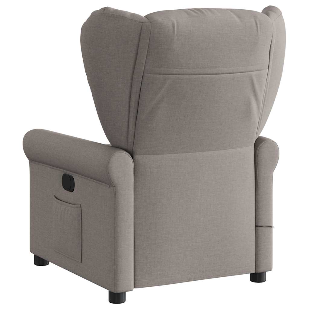 Fauteuil de massage | Fauteuil de relaxation | Chaise de relaxation inclinable Taupe Tissu CFW279994 - 5