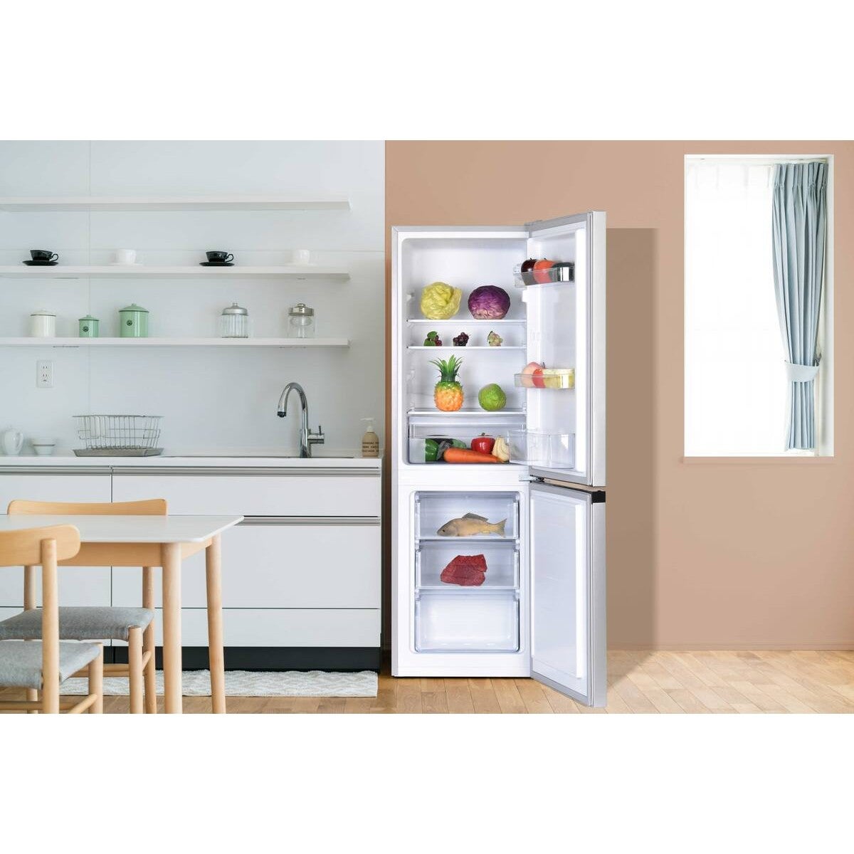 RC168SE – Réfrigérateur combiné – FrigeluX – 157 L – 47,0 × 49,5 × 144,0 cm – Classe E – 40 dB - 3