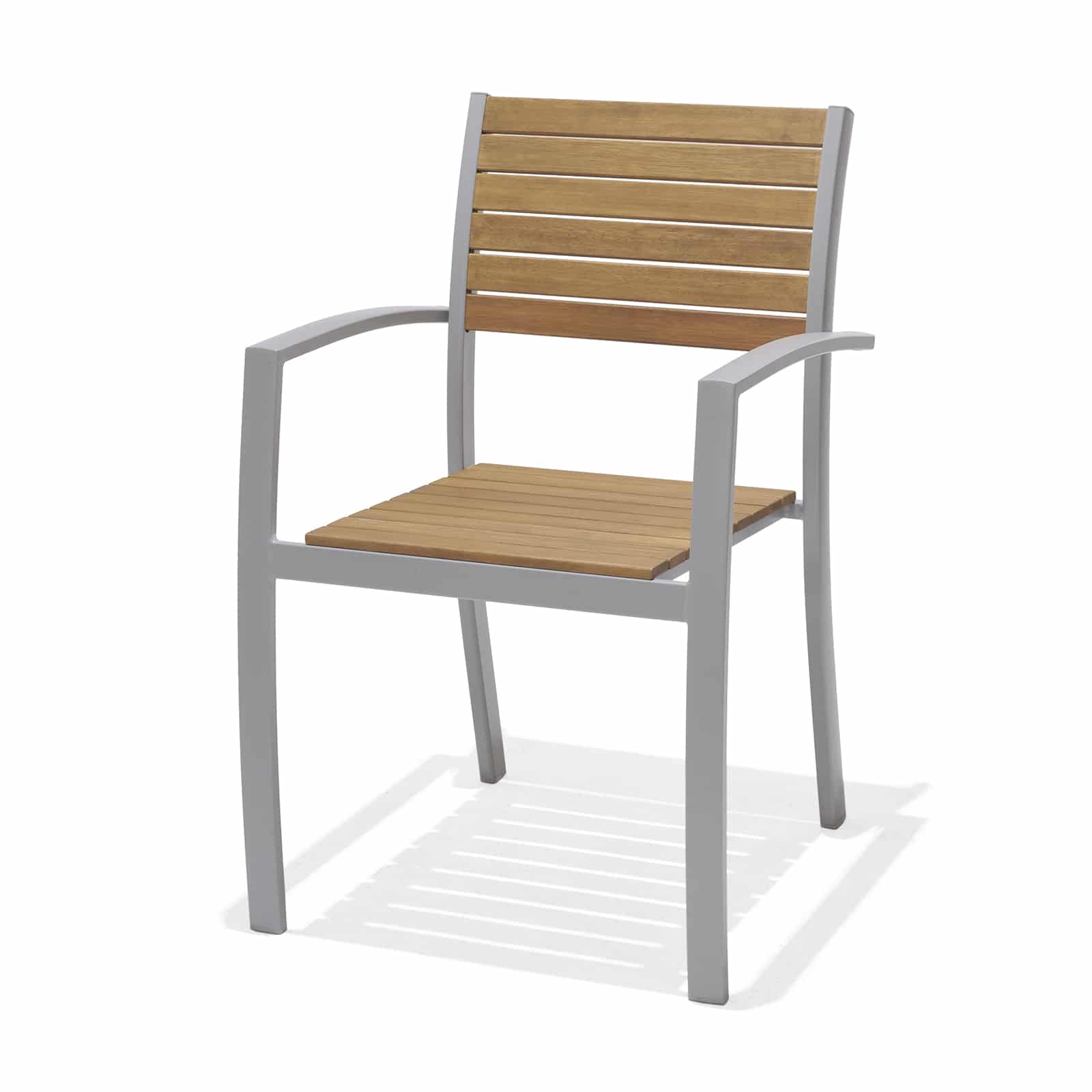 Relaxdays Sedia Da Giardino Vintage - Legno E Ghisa Con Braccioli, Design Retrò - Foto 4