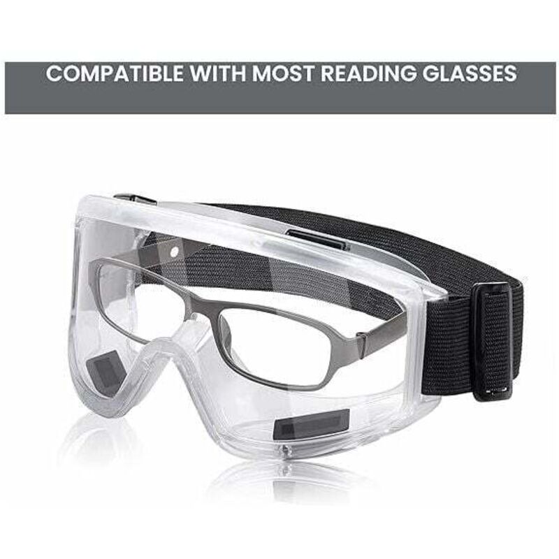 Lunettes de Protection Anti-buée Surlunettes de Sécurité Anti-rayures Idéal pour Bricolage, Chimie, Travaux, Chantiers, - 4
