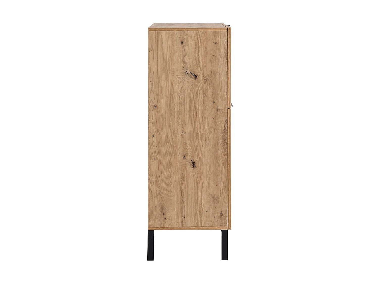 Secrétaire avec 2 portes et 3 tiroirs - MDF et métal - Coloris : Naturel - ERWIN - 5