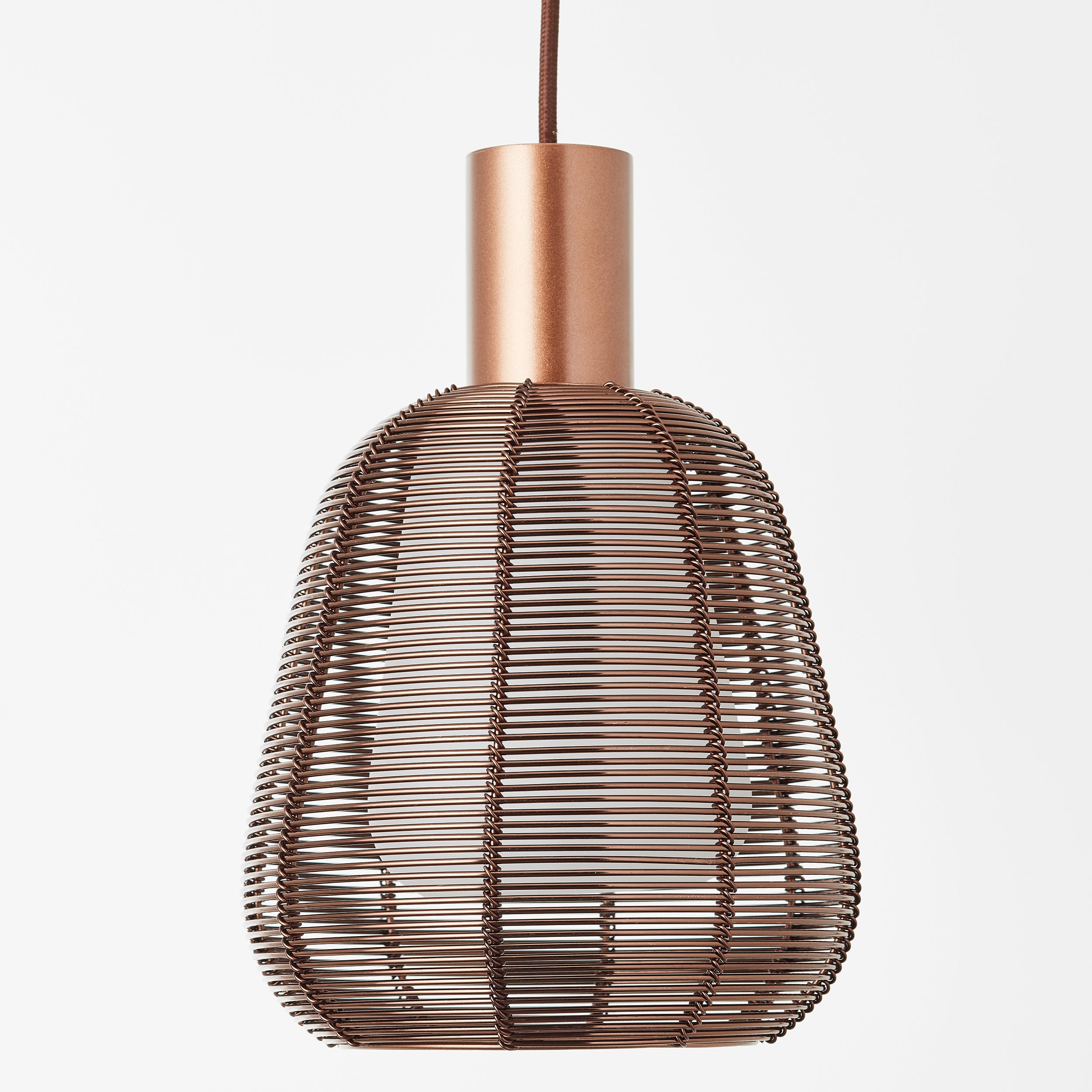 Brilliant Lamp Wallace 1-lampa wisząca kawa ciemne aluminium brąz 1x A60, E27, 40 W - 4