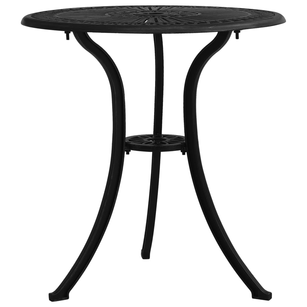 Maison Exclusive - Set da Bistrot 3 pz in Alluminio Pressofuso Nero - 6