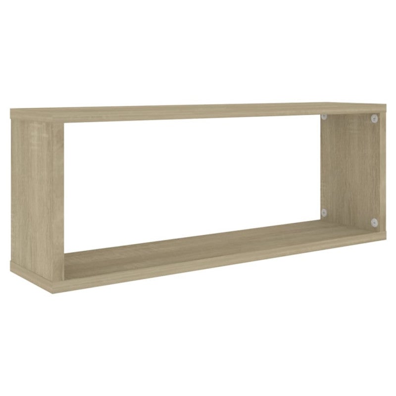 vidaXL Mensole Parete a Cubo 2pz Rovere Sonoma 60x15x23 cm Multistrato - 4