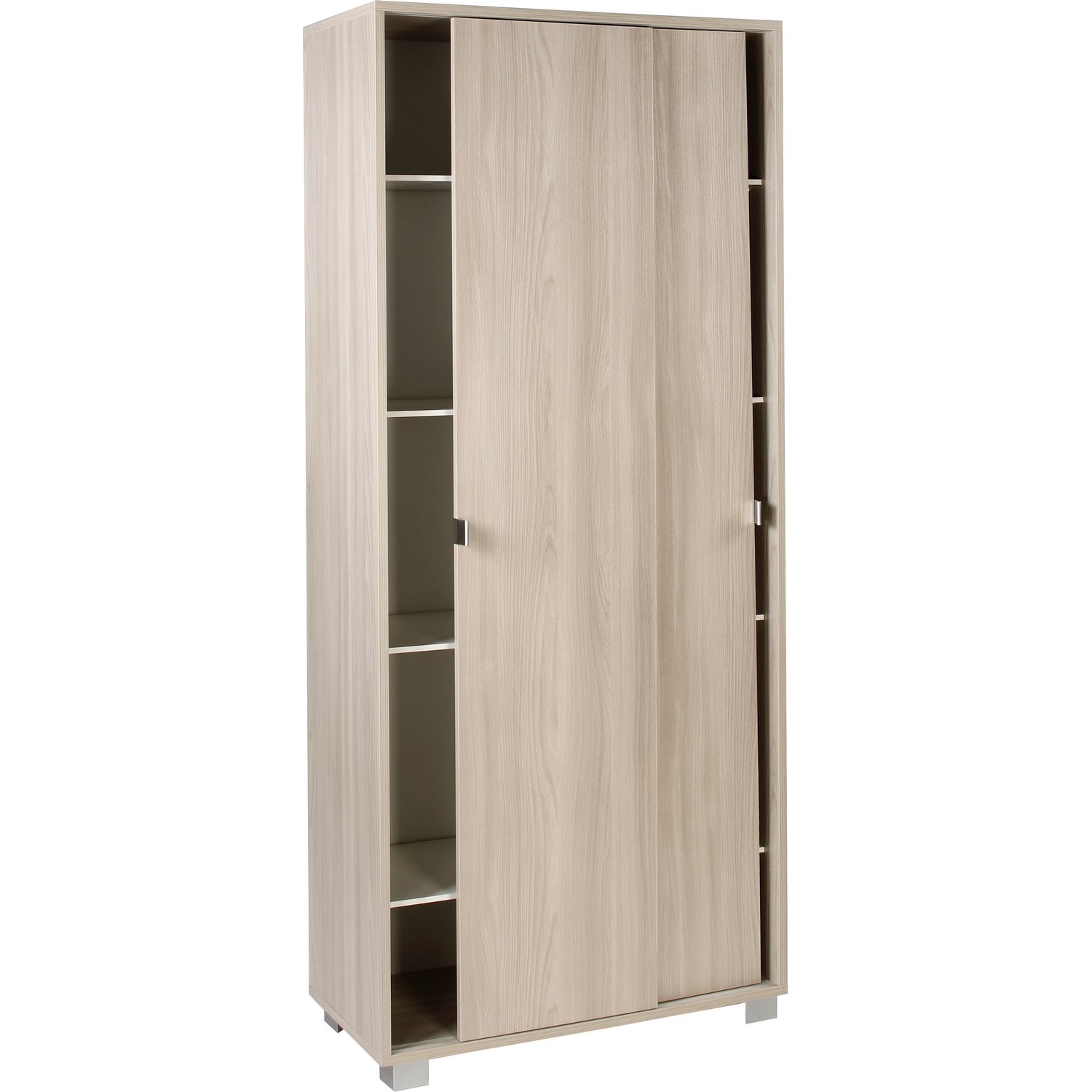 Mobile 2 ante scorrevoli h 190 cm colore Cemento - 2