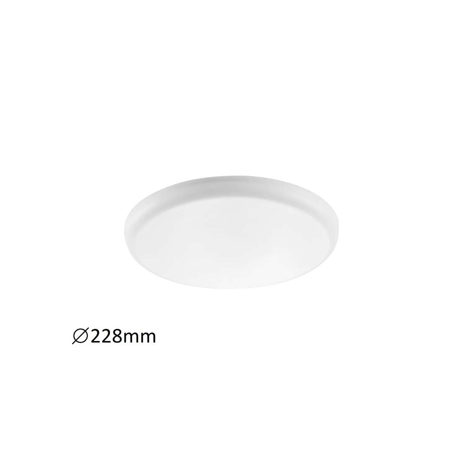 Oprawa sufitowa wpuszczana Oleg biała 1xx24W okrągła IP65 wym: 2,5 x 22,8 x 22,8 cm metal Rabalux