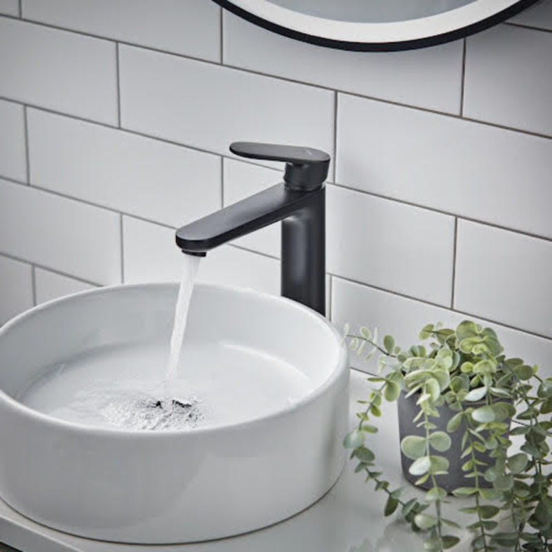Mitigeur lavabo HANSGROHE Vernis Blend 190 sans tirette ni vidage noir mat - 5