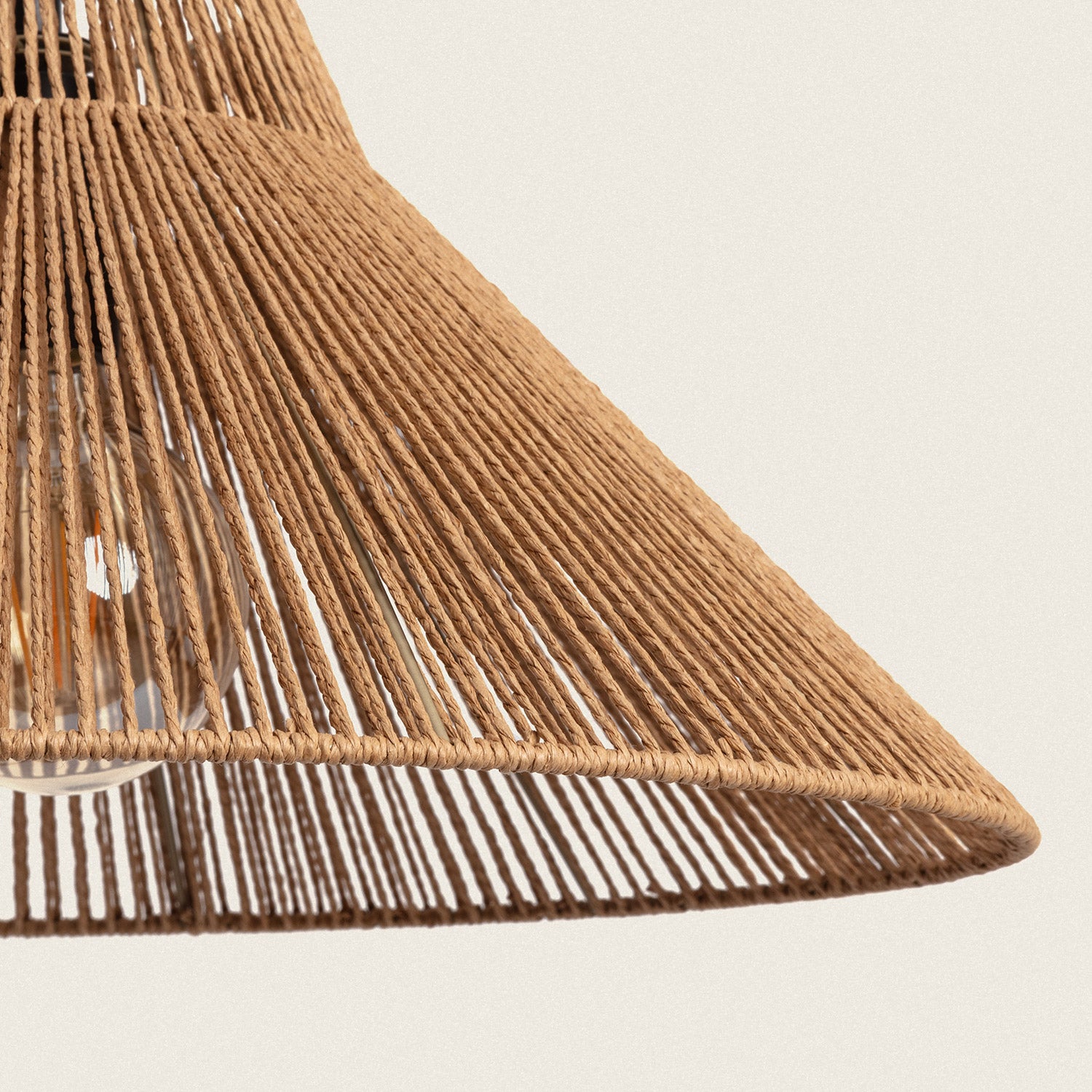 Lampadaire Extérieur Métal et Corde | E27 Ampoule Compatible | Design Unique IP44 | Usage Intérieur Extérieur | Hauteur 1552mm, - 7