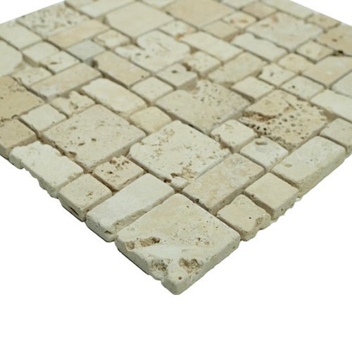 Albedo Pierre - Mosaïque en Travertin Antico Romano - 2