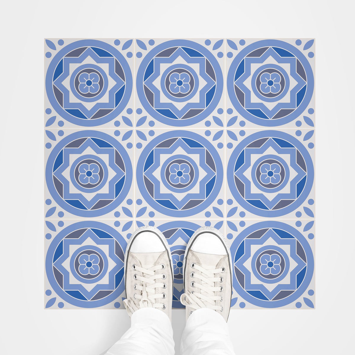 9 adesivo piastrelle di cemento terra Ornella antiscivolo - Sticker adesivo - adesivi murali - 9stickers30x30cm - 5