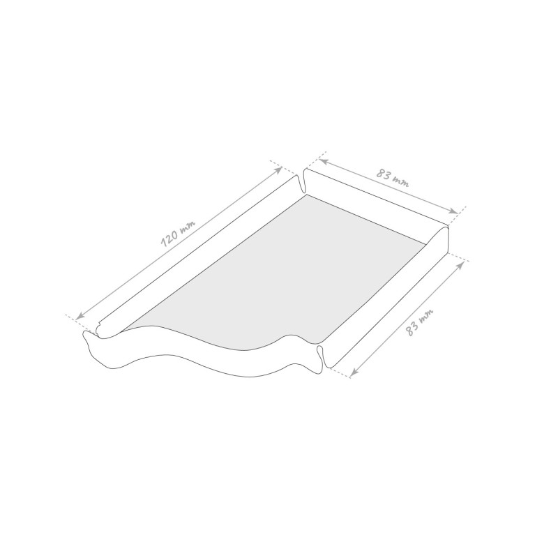 Fond de gouttière (paire) gris anthracite corniche G300 ALUHOME - 2