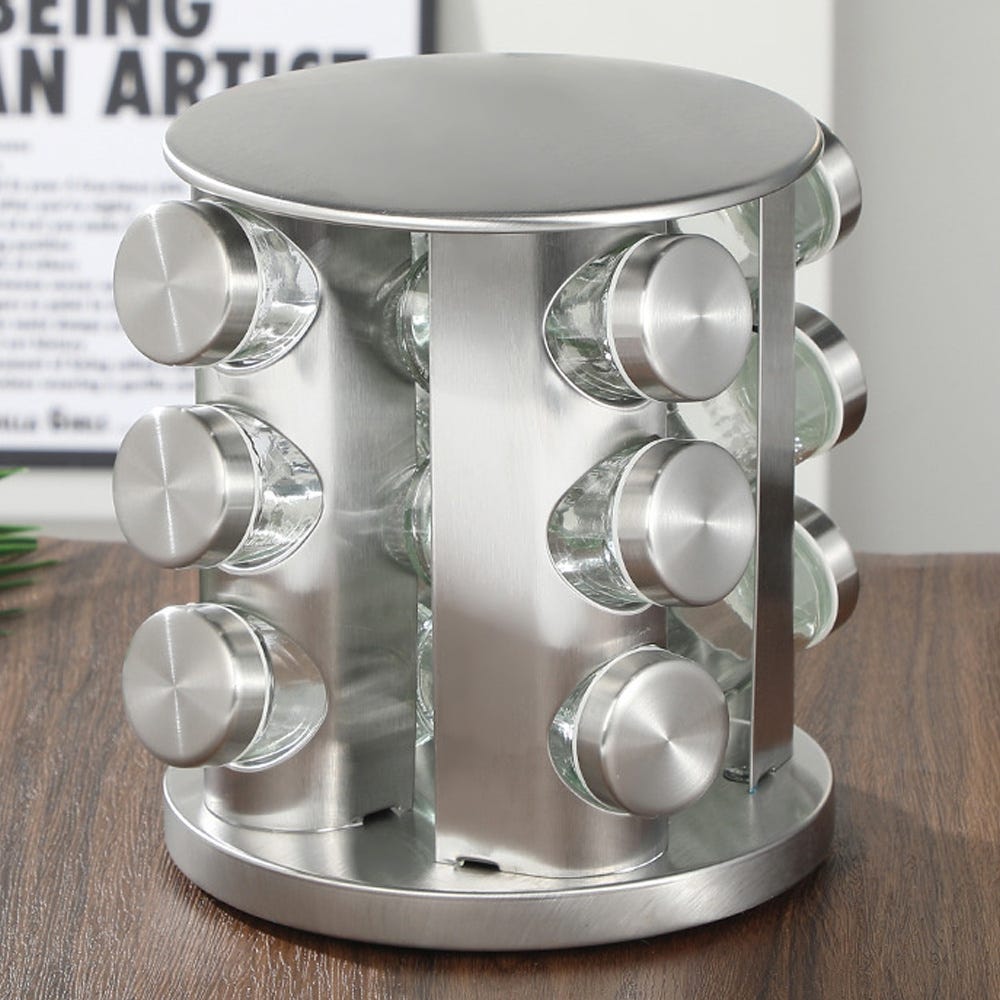 Étagère à épices rotative - Étagère de rangement de comptoir pour ...