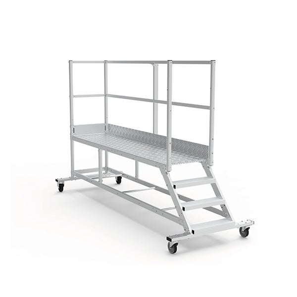 Plateforme roulante 3 marches - Hauteur max. de travail 2.60m - PTF2503D-RS