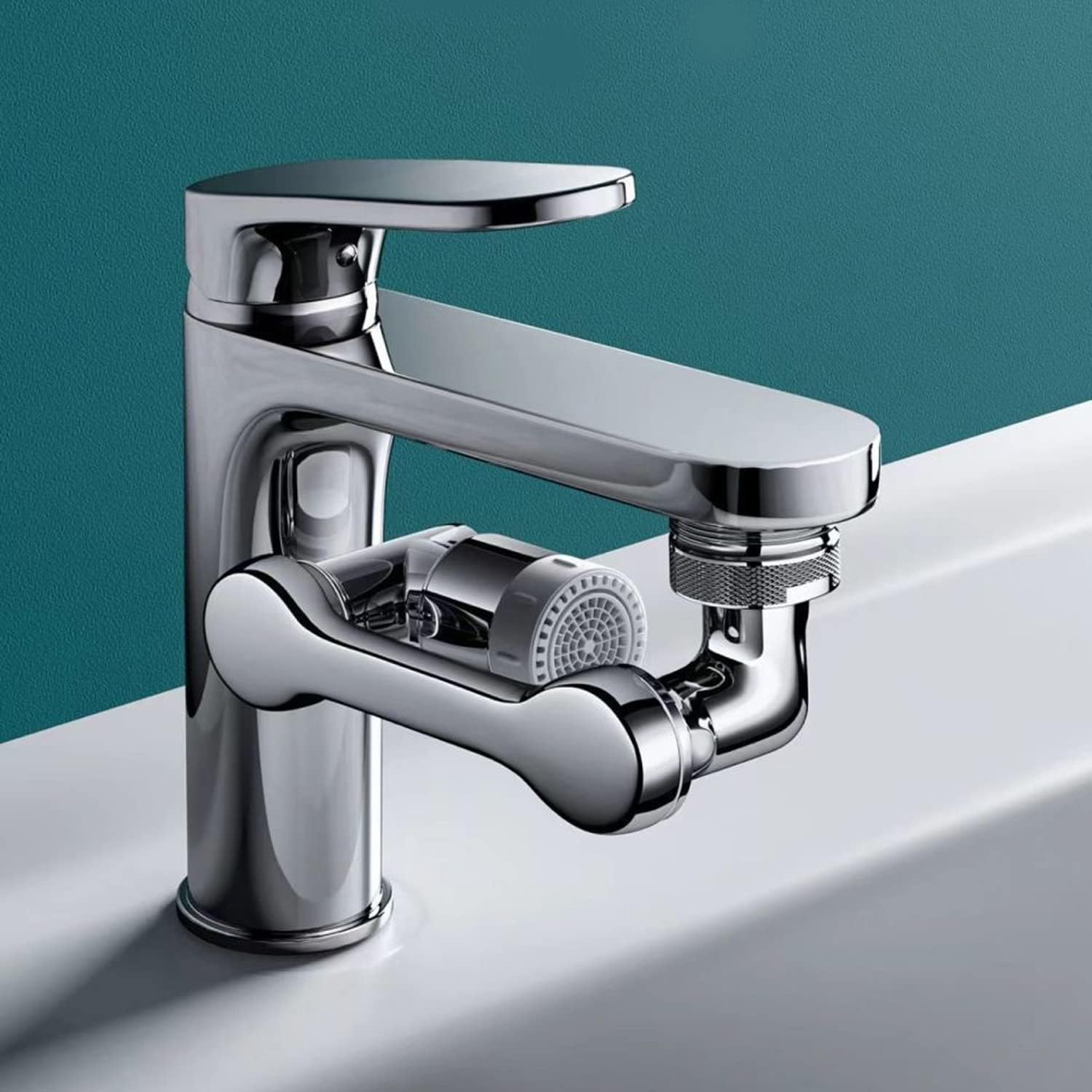 Aerator do kranu obrotowy trwała przedłużka do kranu zapobiegająca wyciekom aerator do kranu oszczędzający wodę może być używany umywalki łazienkowej