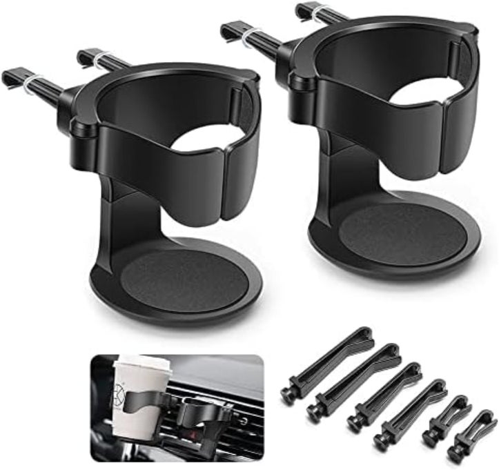 Porte-Gobelet Voiture Réglable Universel TOATELU - Support Café Avec Base Ajustable Et Dessous Antidérapant