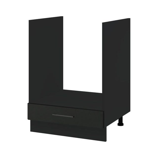 Cuisineandcie - Meuble pour four encastrable Lovia Noir Mat 1 tiroir L 60 cm