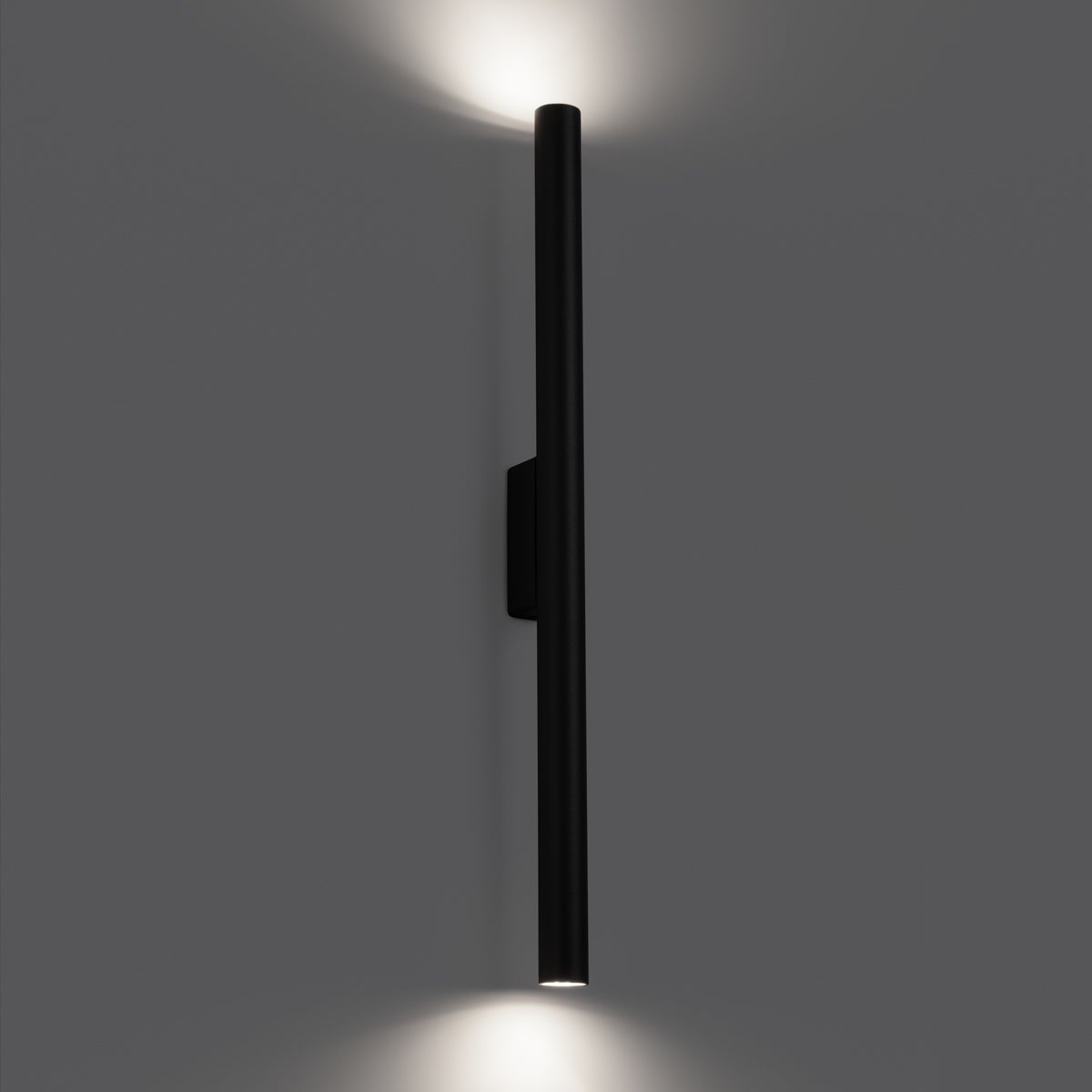 Kinkiet BRILL 2 czarny LED 3000K - 2.5x5x50cm Sollux