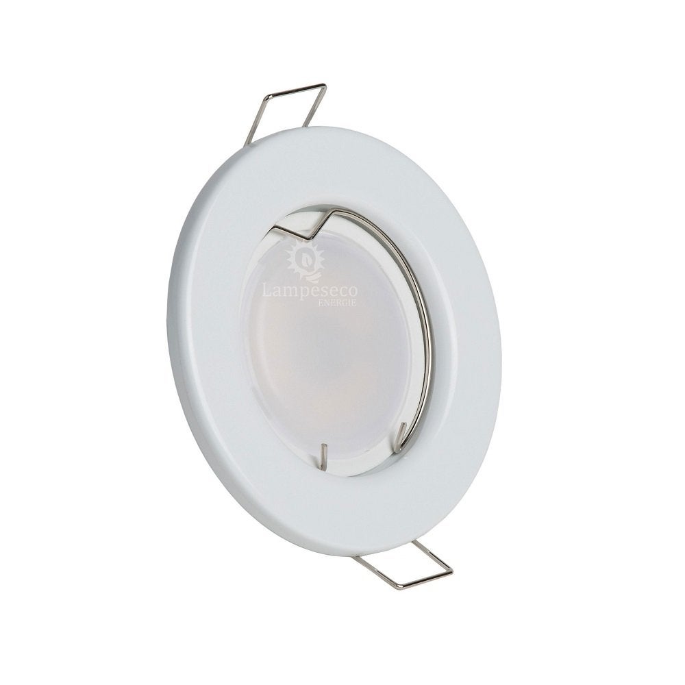 Lot de 50 Spot led complete ronde fixe eq. 50w blanc chaud - 3
