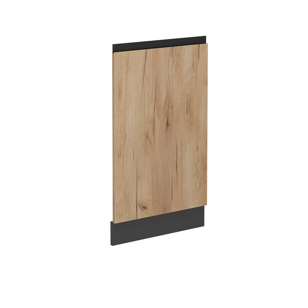 Vicco Panel przedni zmywarki R-Line, Złoty dąb energetyczny, 45 cm J-Shape bez blatu roboczego