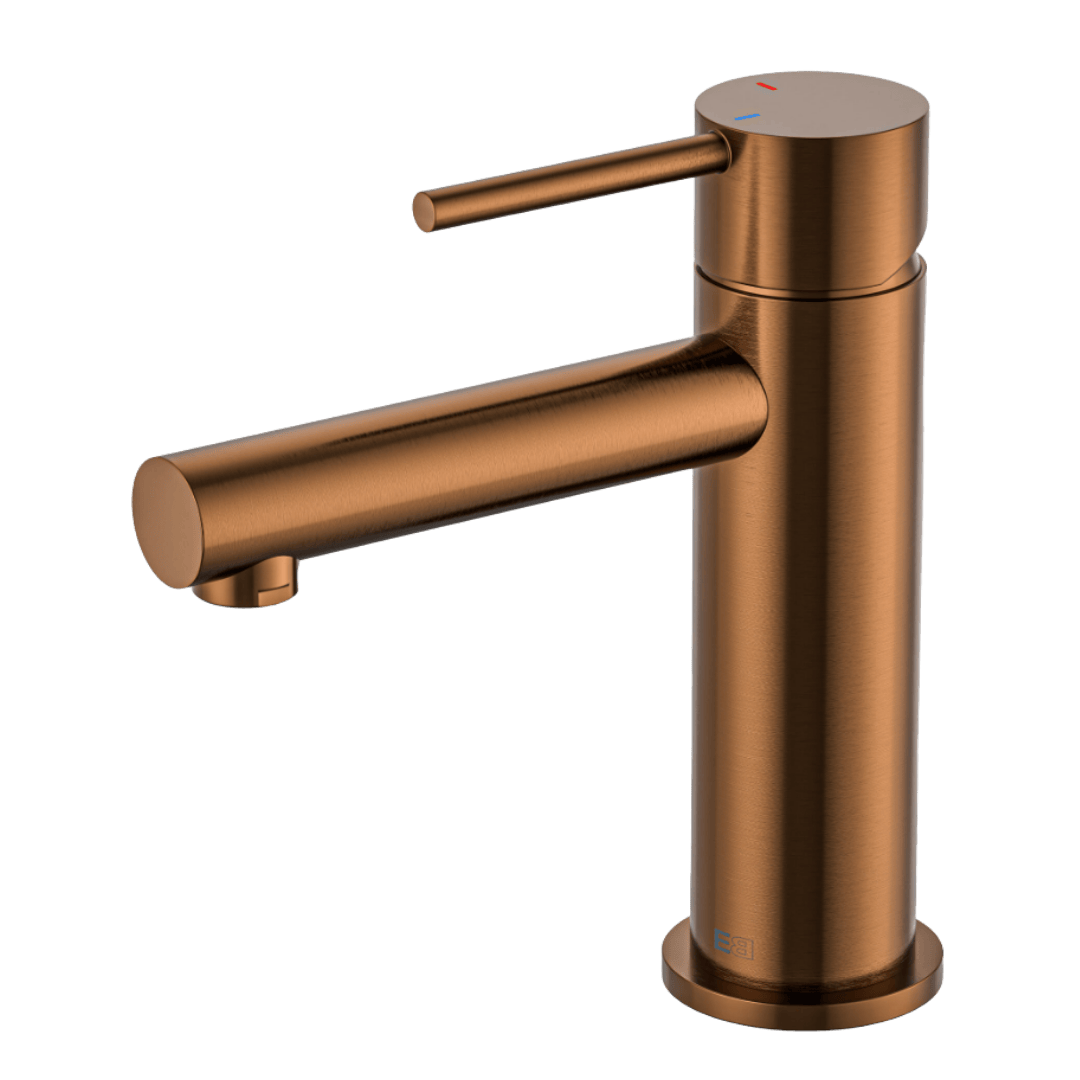 Luisa bateria niska umywalkowa szczotkowanej miedzi