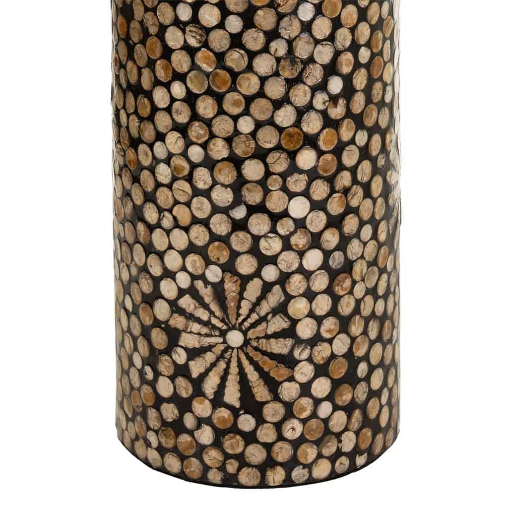 Porte-parapluie en nacre noire et dorée, D20 x H56 cm - 4